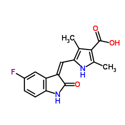 5-((Z)-(5-氟-2-氧代吲哚烷-3-亚基)甲基)-2,4-二甲基-1H-吡咯-3-羧酸