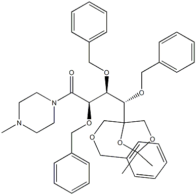 (2R,3S,4S)-2,3,4-三苄氧基-4-(4-((苄氧基)-甲基)-2,2-二甲基-1,3-二氧杂-4-基)-1-(4-甲基哌嗪-1-基)丁-1酮草酸盐