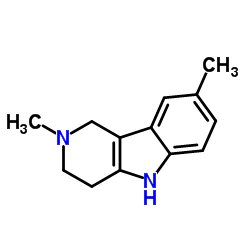 2,8-二甲基-2,3,4,5-四氢-1H-吡啶并[4,3-b]吲哚 (19686-05-6)