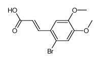 2-溴-4,5-二甲氧基肉桂酸