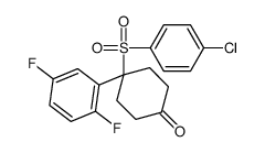 4-[(4-氯苯基)磺酰基]-4-(2,5-二氟苯基)环己酮