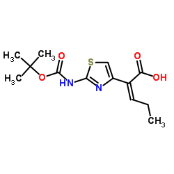 (Z)-2-(2-叔丁氧羰基氨基噻唑-4-基)-2-戊烯酸