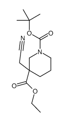 3-(氰基甲基)-1,3-哌啶二羧酸-1-(1,1-二甲基乙基)3-乙酯