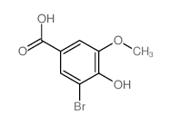 3-溴-4-羟基-5-甲氧基苯甲酸 (6324-52-3)