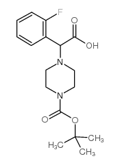 2-(4-Boc-哌嗪)-α-(2-氟苯基)乙酸