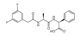 (2S)-N-[(3,5-二氟苯基)乙酰基]-L-丙氨酰基-2-苯基-甘氨酸