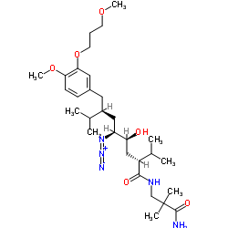 (αS,γS,δS,ζS)-N-(3-氨基-2,2-二甲基-3-氧代丙基)-δ-叠氮-γ-羟基-4-甲氧基-3-(3-甲氧基丙氧基)-α, ζ-二异丙基-苯辛酰胺