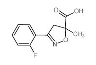3-(2-氟苯基)-5-甲基-4,5-二氢异噁唑-5-羧酸