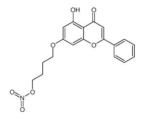 4-(5-羟基-4-氧代-2-苯基-4H-色烯-7-基氧基)硝酸丁酯