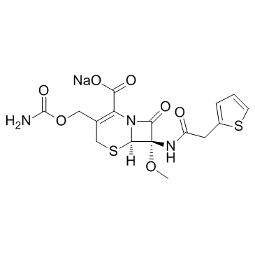 (6R,7S)-3-((氨甲酰氧基)甲基)-7-甲氧基-8-氧代-7-(2-(噻吩-2-基)乙酰氨基)-5-硫杂-1-氮杂双环[4.2.0]辛-2-烯-2-羧酸钠
