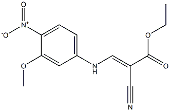 (E)-2-氰基-3 - ((3-甲氧基-4-硝基苯基)亚氨基)丙酸乙酯