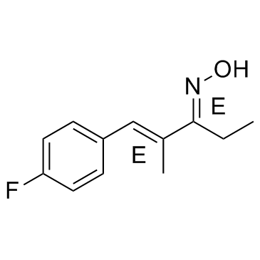 (1E,3E)-1-(4-氟苯基)-2-甲基-1-戊烯-3-酮肟