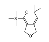 (9CI)-(1,6-二氢-6,6-二甲基-3H-呋喃并[3,4-c]吡喃-4-基)三甲基-硅烷