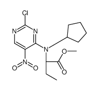 (2R)-2-[(2-氯-5-硝基-4-嘧啶基)环戊胺基]-丁酸甲酯
