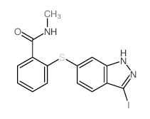 2-(3-碘-1H-吲唑-6-基硫代)-N-甲基苯甲酰胺