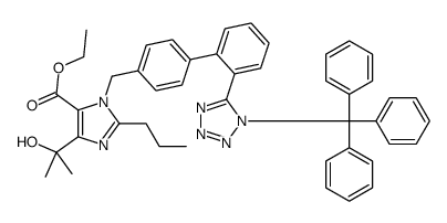 4-(1-羟基-1-甲基乙基)-2-丙基-1-[4-[2-(三苯甲基四氮唑-5-基)苯基]苯基]甲基咪唑-5-羧酸乙酯