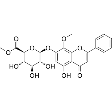 千层纸素A-7-O-Β-D-葡萄糖醛酸苷甲酯