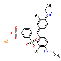 4-((4-(乙氨基)-3-甲苯基)(4-(乙基亚氨基)-3-甲基环己-2,5-二烯-1-亚基)甲基)-3-苯磺酸钠
