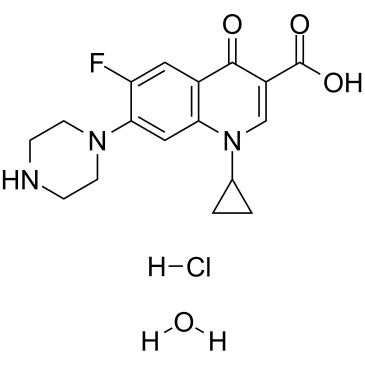 1-环丙基-6-氟-4-氧代-7-(哌嗪-1-基)-1,4-二氢喹啉-3-羧酸盐酸盐水合物