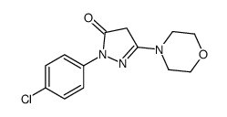 1-(4-氯苯基)-3-吗啉-1H-吡唑-5(4h)-酮