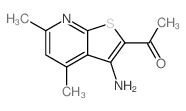 1-(3-氨基-4,6-二甲基噻吩并[2,3-b]吡啶-2-基)乙酮 (52505-42-7)