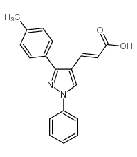 3-(1-苯基-3-对甲苯-1H-吡唑-4-基)-丙烯酸 (108446-74-8)