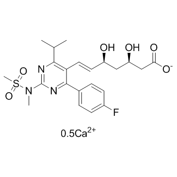 (3R,5S,E)-7-(4-(4-氟苯基)-6-异丙基-2-(N-甲基甲磺胺基)嘧啶-5-基)-3,5-二羟基庚-6-烯酸钙(2:1)