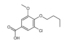 4-丁氧基-3-氯-5-甲氧基苯甲酸