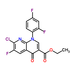 1-(2,4-二氟苯基)-7-氯-6-氟-4-氧代吡啶并[2,3-b]吡啶-3-羧酸乙酯