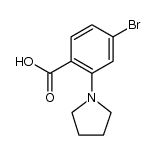 2-(1-吡咯烷基)-4-溴苯甲酸