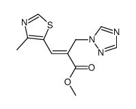 (E)-2-((1H-1,2,4-噻唑-1-基)甲基)-3-(4-甲基噻唑-5-基)丙烯酸甲酯