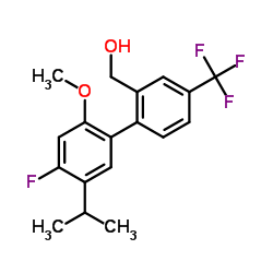 4'-氟-2'-甲氧基-5'-异丙基-4-三氟甲基-1,1'-联苯-2-甲醇 (875548-97-3)