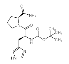 ((s)-1-((s)-2-氨基甲酰吡咯烷-1-基)-3-(1H-咪唑-4-基)-1-氧代丙烷-2-基)氨基甲酸叔丁酯 (29133-55-9)