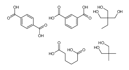 1,3-苯二甲酸与1,4-苯二甲酸、2,2-二甲基-1,3-丙二醇、2-乙基-2-羟甲基-1,3-丙二醇和己二酸的聚合物 (52247-59-3)