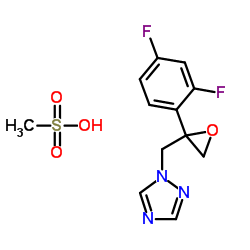 1-[2-(2,4-二氟苯基)-2,3-环氧丙烷]-1H-1,2,4-三氮唑甲磺酸盐 (86386-77-8)