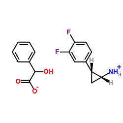 (1R,2S)-2-(3,4-二氟苯基)环丙胺 (R)-扁桃酸盐 (376608-71-8)