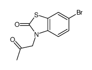 6-溴-3-(2-氧代丙基)-1,3-苯并噻唑-2(3h)-酮 (110817-94-2)