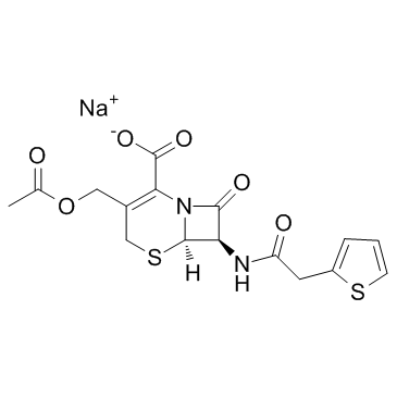(6R,7R)-3-(乙酰氧基甲基)-8-氧代-7-(2-(噻吩-2-基)乙酰氨基)-5-硫杂-1-氮杂双环[4.2.0]辛-2-烯-2-羧酸钠