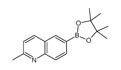 2-甲基-6-(4,4,5,5-四甲基-1,3,2-二噁硼烷-2-基)喹啉 (1022090-86-3)