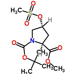 (2S,4R)-BOC-4-甲磺酰氧基脯氨酸甲酯