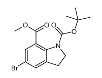 1-n-boc-5-溴-2,3-二氢-1H-吲哚-7-羧酸甲酯
