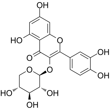 槲皮素 3-beta-D-吡喃木糖苷