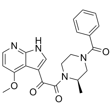 1-[(2R)-4-苯甲酰基-2-甲基-1-哌嗪基]-2-(4-甲氧基-1H-吡咯并[2,3-B]吡啶-3-基)-1,2-乙二酮
