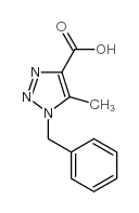 1-苄基-5-甲基-1H-[1,2,3]三唑-4-甲酸 (54698-60-1)