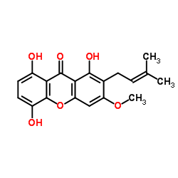 1,5,8-三羟基-3-甲氧基-2-异戊烯基氧杂蒽酮