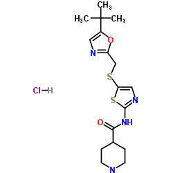 N-[5-[[[5-(1,1-二甲基乙基)-2-二唑基]甲基]硫基]-2-噻唑基]-4-哌啶甲酰胺盐酸盐
