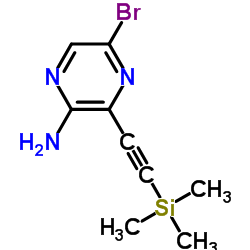 5-溴-3-((三甲基硅基)乙炔)吡嗪-2-胺