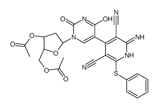 ((2R,5R)-3-乙酰氧基-5-(5-(2-氨基-3,5-二氰基-6-(苯基硫代)吡啶-4-基)-2,4-二氧代-3,4-二氢嘧啶-1(2H)-基)四氢呋喃-2-基)乙酸甲酯