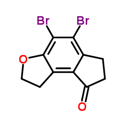 4,5-二溴-1,2,6,7-四氢-8H-茚并[5,4-B]呋喃-8-酮