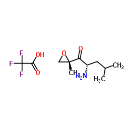 (2S)-2-氨基-4-甲基-1-[(2S)-2-甲基-2-环氧乙烷基]-1-戊酮三氟乙酸盐